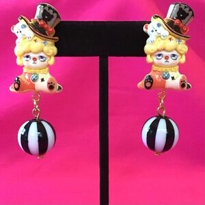 NWOT Clown Drop Earrings